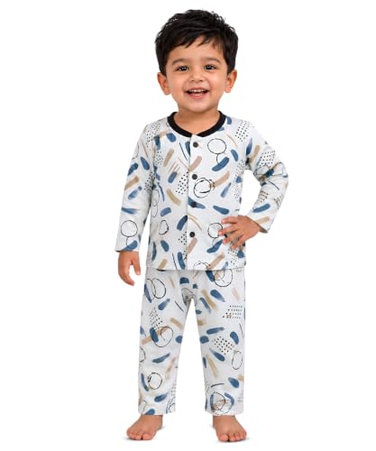 Image of 3BROS BodySuit /Dress for Boys /Girls Full Pajama & Casual Full Sleeves Night Suit Top Combo Kids Set