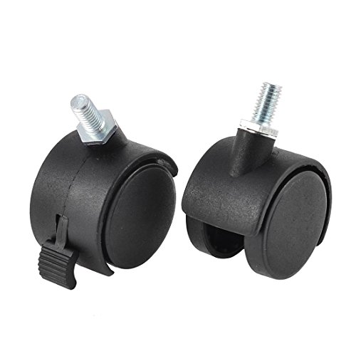 Aexit Trolley Suitcase Plastic Twin Wheels Grip Ring Stem Brake Swivel Caster 2PCS (18cdf10084552f681d08dcc51432a594)