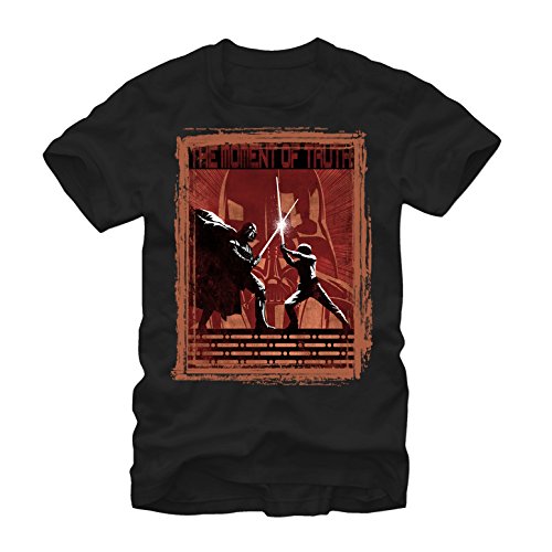 Star Wars Men's T-Shirt coton noir col rond imprimé geek taille S