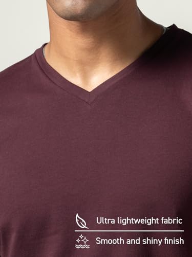 Image of DAMENSCH Regular Fit Cotton Blend Tshirt Half Sleeve Crew Neck Comfortable Casual Lightweight Premium Vortex Elemental Breeeze Tshirts for Men Pack of 1