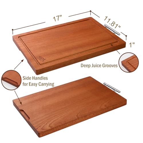 Tabla de Cortar Rectangular de Madera Sapele 43x30x3 cm miniatura 5