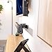 VIVO Steel Universal Soundbar Wall Mount, L Brackets, Adjustable Extending Speaker Arm Holders, Black, Mount-ESB1