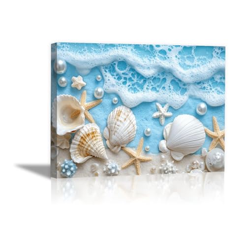 Cuadros decorativos de playa enmarcados para transformar paredes vacias en un oasis azul