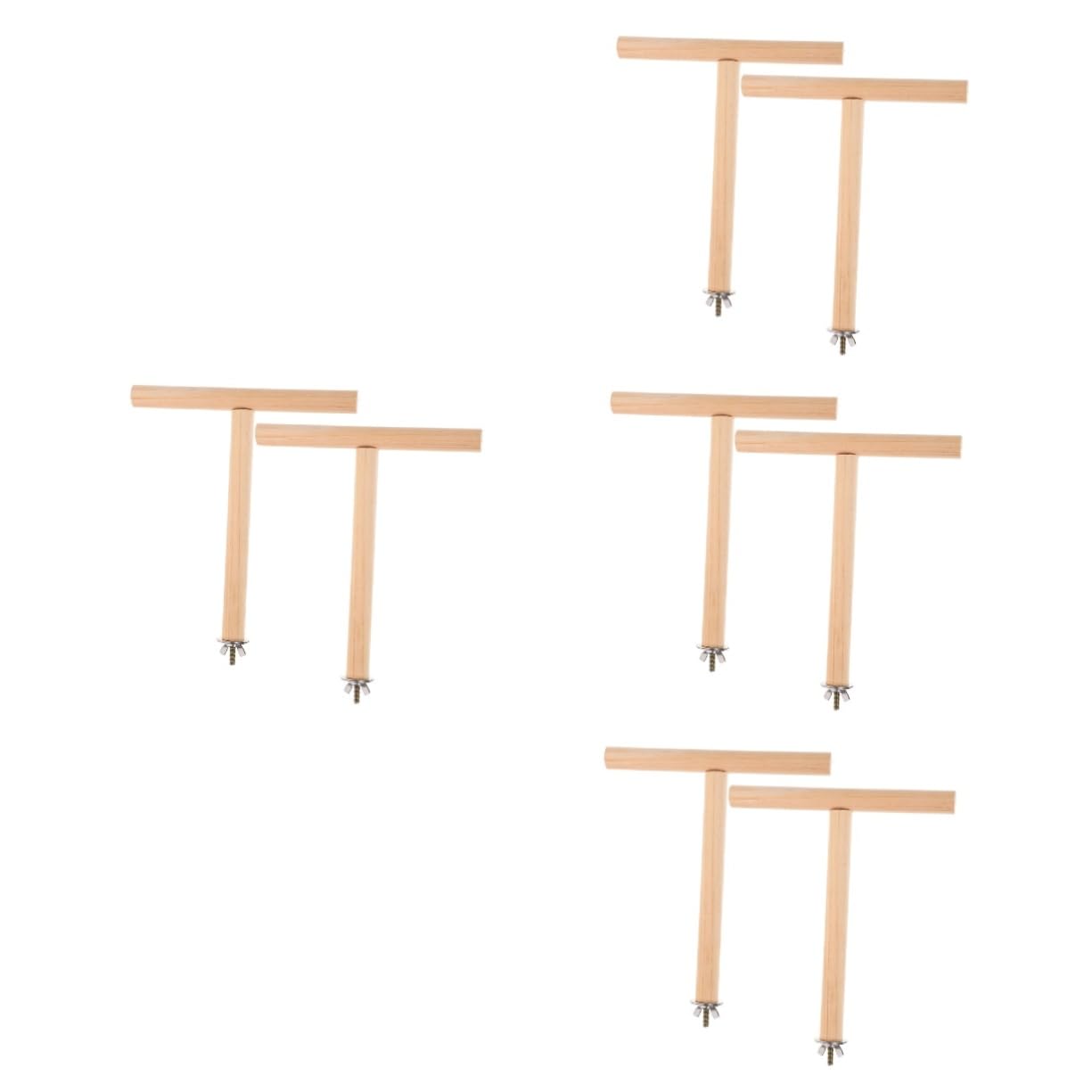 VANZACK 8pièces pour Oiseaux Perches pour Volières Et Jouets à Gratter pour Perroquets Perruches Et Oiseaux