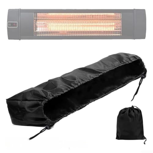 Copertura protettiva per riscaldatore da terrazza con tessuto Oxford impermeabile, design antipolvere e doppia coulisse per stabilità in caso di vento (600D)