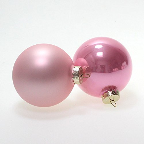 Boules de Noël en verre de 10 cm pour un décor de fête féerique rose