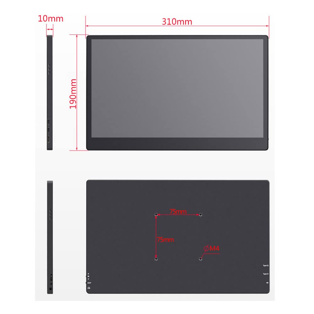モニター 13.3インチ ディスプレイ IPSパネル2K解像度2560x1600 Amazon.co.jp: モバイルモニター 13.3インチ タッチパネル HDR 光沢IPS