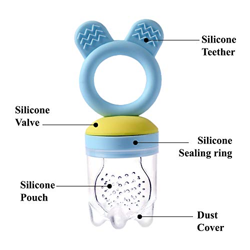 image for Gedebey Baby Food Feeder, Pacifier Fruit- Fresh Frozen Fruit Pacifiers