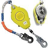 ✅【Garantie de sécurité en haute altitude】 : Notre harnais de sécurité antichute rétractable est un véritable havre de paix pour les travailleurs aériens. Grâce à son excellent freinage, il se verrouille rapidement en cas d'accident, prévient efficacement les chutes et constitue une ligne de défense infranchissable pour la sécurité des personnes. Sa sécurité fiable garantit des travaux aériens en toute sérénité.