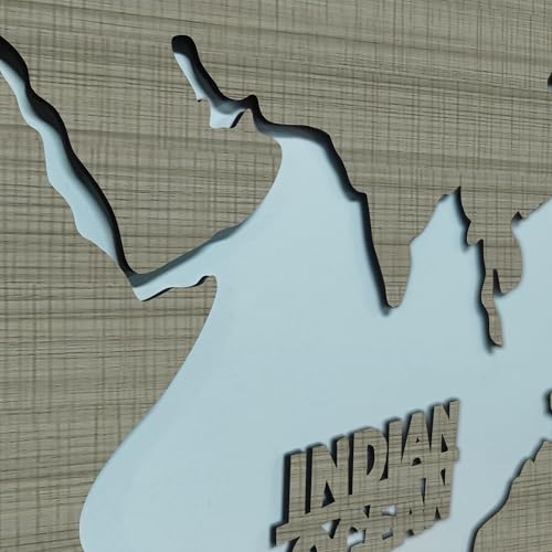 Image of rawpockets - 3D Wooden World Map With Clock Wall Decor | Wall Art, Wall Hangings & Gift | Travel Map | Living Room & Bedroom Wall | Working Space - Grey Wood Color - Small Size (110 X 65 CM)