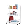 Metaltex 340633014 Siena multifunctionele wagen 3 etg. 41x23x63cm, metaal, wit, 41 x 23 x 63 cm