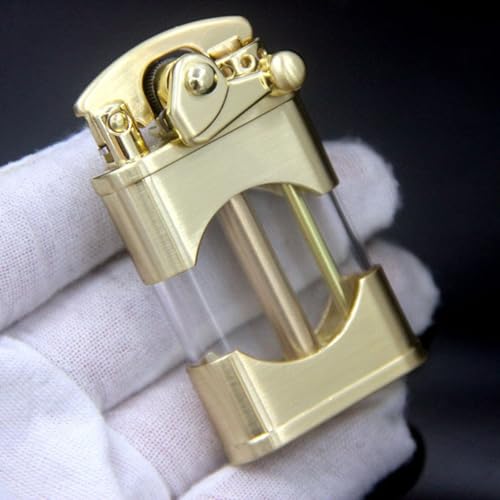 Encendedor Vintage de Trinchera de Kerosene Dorado