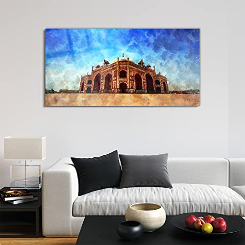 Art acryl Delhi India Tomb 120x60cm haut de gamme pour grand salon - 3
