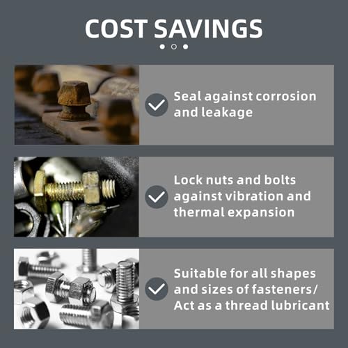 REALTH Threadlocker M243 50ml Medium Strength Vacuum Sealers - Blue