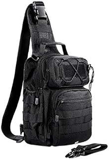 AmHoo Tactical Sling Bag Outdoor EDC Molle Waterproof Sling Backpack Chest Daypacks Shoudler