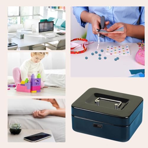 Boîte à sécurité de dépôt en espèces portable avec code pour ranger clés cartes et bijoux