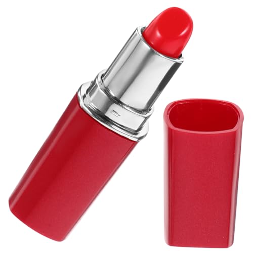 Ciieeo Récipient caché pour argent - Compartiment caché - Accessoires de farce - Rangement secret - Faux rouge à lèvres - Conteneur secret - Conteneur de cachette en plastique portable
