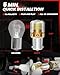 LASFIT L2 1156 LED Bulbs Reverse Lights, Upgraded 500% Brighter 7506 P21W 1003 BA15S LED Lamps with Projector Lens Halogen Replacement for Backup Daytime Running Lights, 6000K Xenon White,2pcs