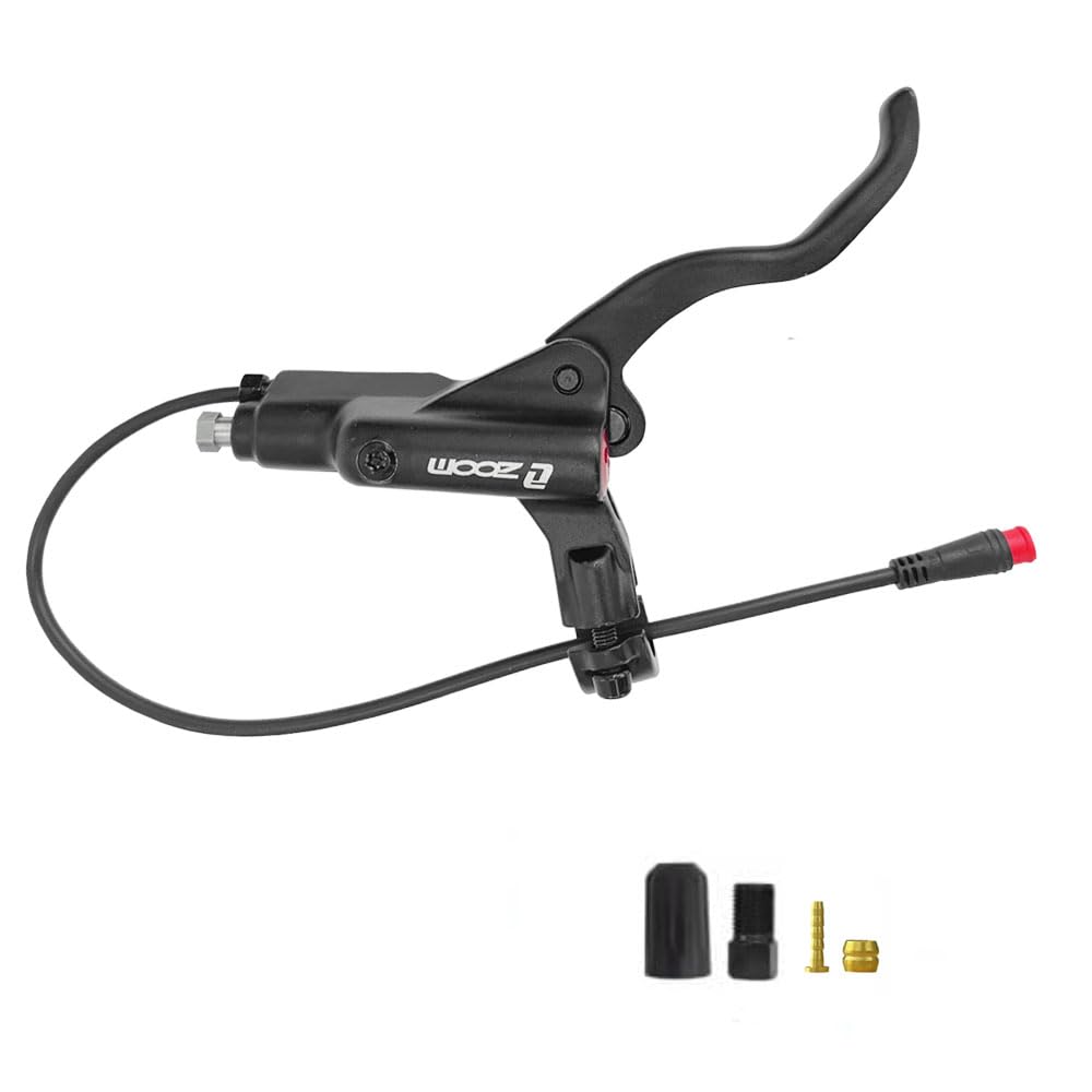 Akantor Zoom HB-876E 2-Pin Safety Cut Off Brake Levers for Electric Bike/Electric Scooter, Motor Power Off Brake Handles，ebike Brake Lever (Black Right Handle)