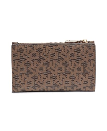 DKNY Women's Bryant Bifold Travel Accessory Envelope Card Holder, Mocha/Caramel, S, Contemporary2