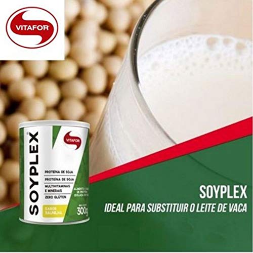 Kit 3 SoyPlex Proteína de Soja Vitafor 300g Morango