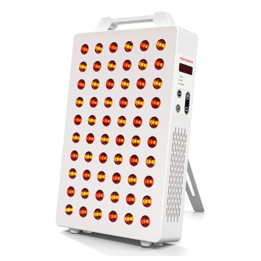 BONTANNY Red Light Therapy, 630/660/810/830/850nm 5 Wavelengths Red Near Infrared Light Device with 60 Dual Chip Clinical Grade LEDs, Remote Control, Timer for Face, Body, Pain Relief, BO-300 (White)