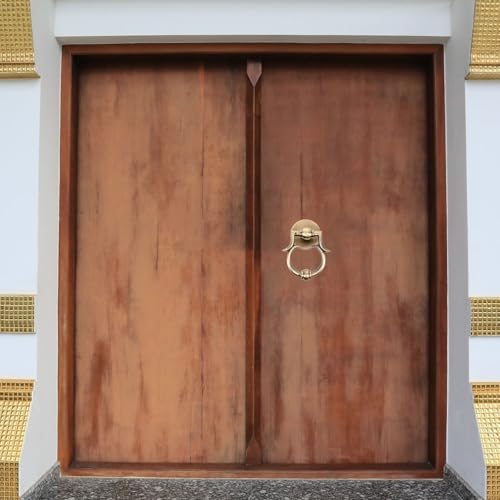 Aldaba para manija de puerta principal para fachadas e interiores 5