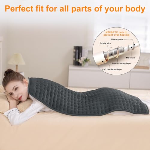 Image of Heating Pad,Electric Heating Pads,Heating Pad for Back,DimGray,40x20 Inch