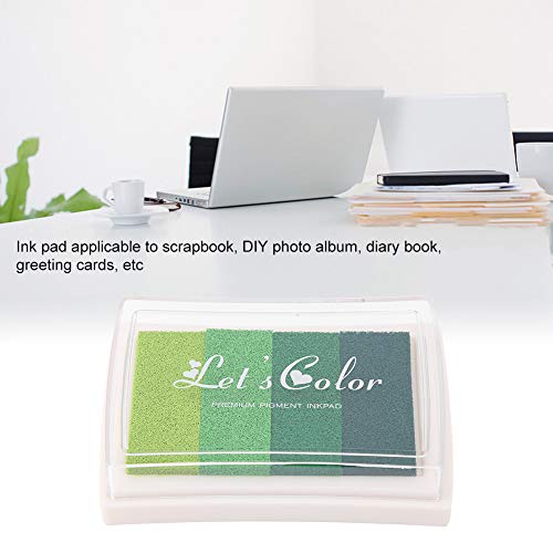 Almofada de Tinta Gradiente Azul, Verde Roxo DIY Cute Watercolors Inkpad para Carimbo de Borracha De