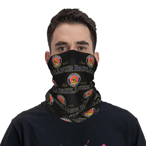 GTTDFASJ Multifunción Bufanda Pañuelo para el cuello Paulaner Munchen estampado multifunción para senderismo pesca para hombres mujeres y adultos resistente al viento