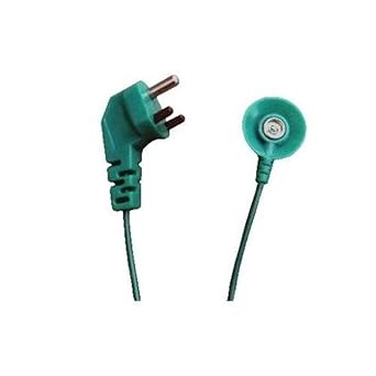ESD Grounding Cord With 3-Pin Plug, 1 M ohm, 2.5-3 m, (Pack of 2)