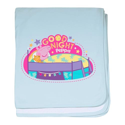 CafePress Peppa Pig: Good Night Peppa Baby Blanket, Super Soft Newborn Swaddle