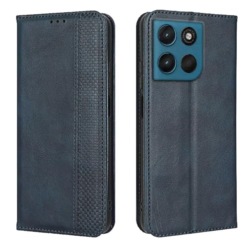HAFFAN Funda Libro para Motorola Moto g17 / g17 Power (6.72' Inches), Funda Cartera de Cuero PU con Ranuras para Tarjetas, Cierre Magnético - Azul.