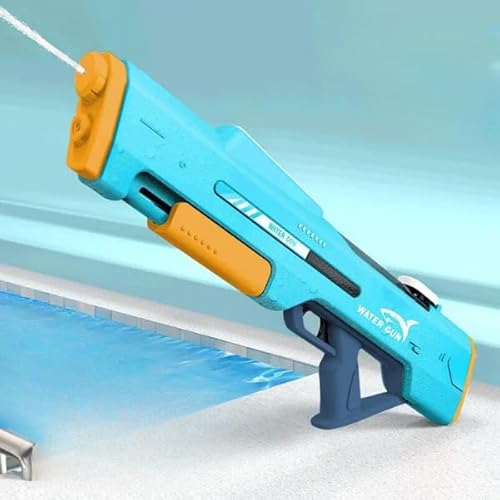 Pistola de Água, Eétrica, Brinquedo Infantil, 1000ml, Alta Pressão (CIANO)
