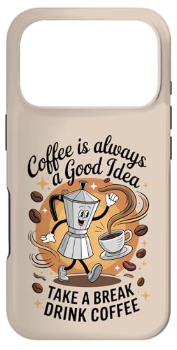 Custodia per iPhone 17 Pro Happy Moka Pot Caffettiera Caffettiera Caffettiera Caffè