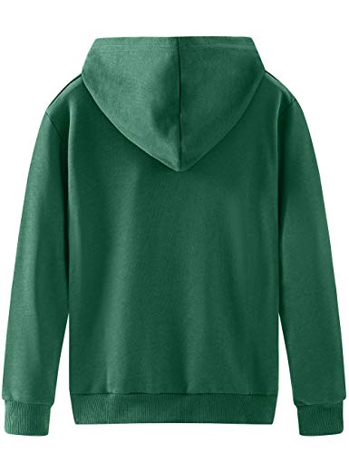 Spring&Gege Boys' Hoodie, Dark Green, 9-10 Years #TOP1