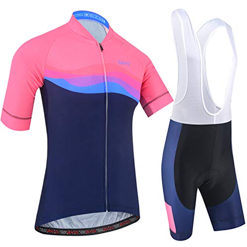 BXIO Ropa de Ciclismo para Hombre de Manga Corta 5D Gel Pad...