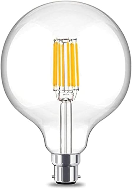 Casell Filament LED G125 Globe 240v 8w B22d 850lm 2700°k Dimmable - 063563558915