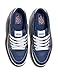 Vans Men's Ryland LS Shoe | Retro Court Sneakers with Tennis Inspired Fashion Details, Leather Dress Blues, 8