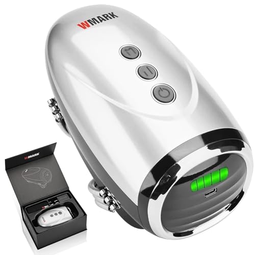 TGSBHIO Specialty Hairdressing Massager/Cordless Handheld Massager,USB Charge Neck/Legs/Hand/Face Massager, 2 Massage Nodes 2600AMH (Silver-1)