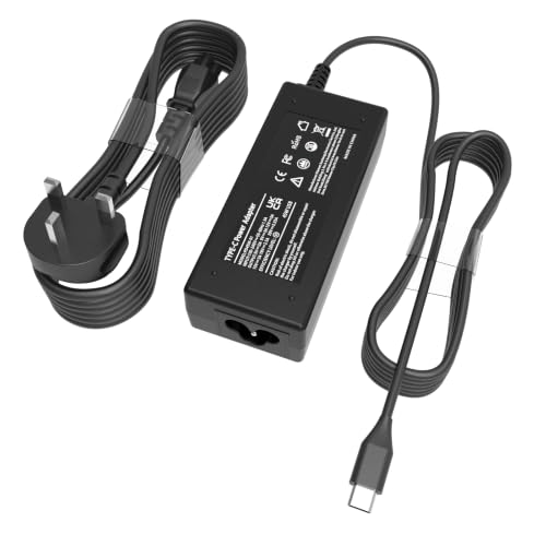 45W Chromebook Charger Type C USB Compatible with HP Dell Lenovo Acer Asus Samsung Google Series Compatible with Elitebook/Spectre X360/ThinkPad/Yoga/XPS/Latitude Universal Fast Charging Power Adapter