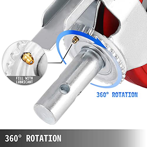 image for BestEquip Scaffolding Wheels Set of 4, 5