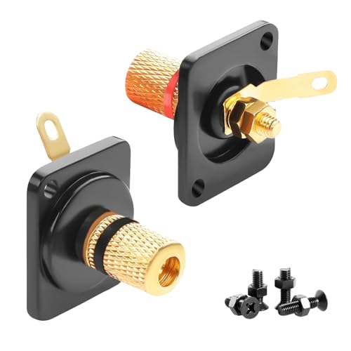 Bornier de haut-parleur 4 mm pour montage sur panneau et fabrication d'enceintes de salon