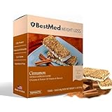 BestMed - High Protein Nutrition Bar - Low-Carb, 15g Protein, Low Sugar, Low Calorie, Meal Replacement Bar (Cinnamon, 1 Box - 7 Count)