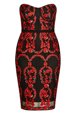 Image of City Chic Women's Plus Size Dress Dolce Rose Ff