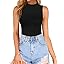 03-turtleneck Sleeveless-black