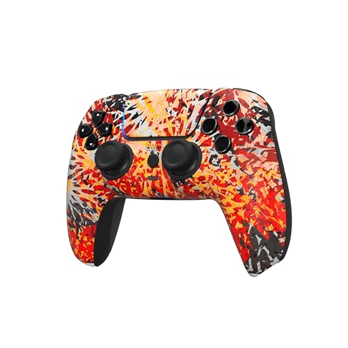 Image of Custom Controllerzz Custom Wireless Controller Compatible with PS5 - Multiple Designs Available (Solar Flare)