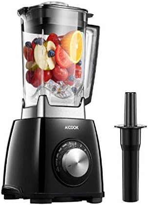Smoothie Blender with 6-Fin Titanized Blades, 1450W High Speed Blender, Milkshakes and Protein Shakes, Professional Countertop Blender