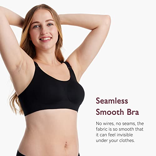 Momcozy Nursing Bras for Breastfeeding, FB016 Jelly Strip Support Comfort Maternity Bra, Full-Coverage Seamless Wireless Bra2