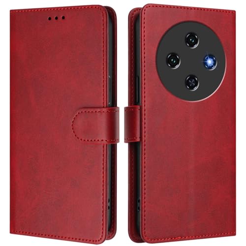 �X�}�z�P�[�X �Ή��@�� for Oukitel C5 2025 [PU���U�[+�X�}�z�P�[�X] �J�[�h�X���b�g �}�O�l�b�g�N���X�v�X�^���h Red